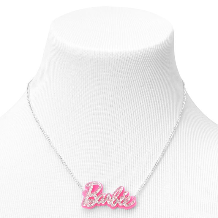 Barbie&trade; 16&#39;&#39; Nameplate Necklace - Pink,