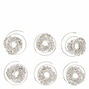 Twisted Glass Rhinestone Hair Spinners - 6 Pack,