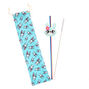 Jade the Bunny Anodized Stainless Steel Straw &amp; Pouch Set,