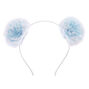 Blue Ombre Pom Pom Ears Headband,