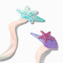 Claire&#39;s Club Faux Hair Curly Mermaid Icon Snap Hair Clips - 6 Pack,