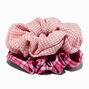 Mean Girls&trade; x Claire&#39;s Pink Houndstooth &amp; Argyle Hair Scrunchies - 2 Pack,