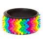Rainbow Spike Slap Bracelet,
