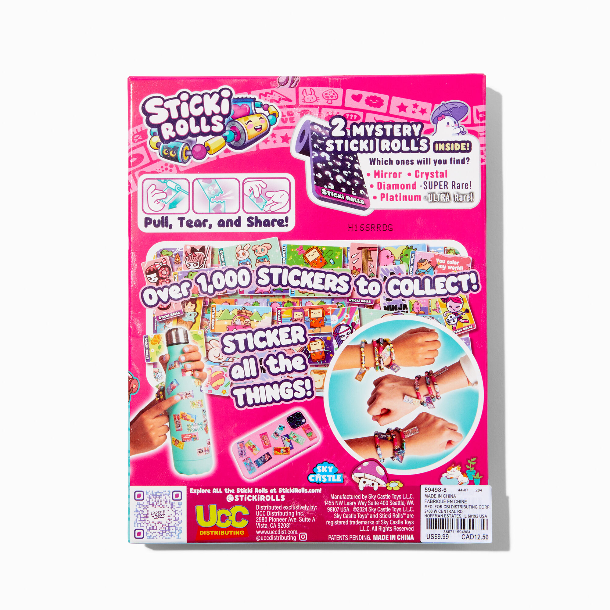 Sticki Rolls™ Series 1 Sticker Bracelet Kit - Styles Vary,
