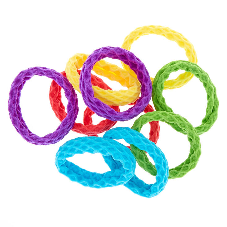 Claire&#39;s Club Neon Honeycomb Hair Ties - 10 Pack,