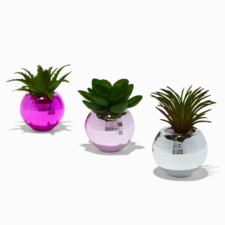 Disco Ball Faux Succulent Set - 3 Pack,