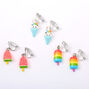 Glitter Popsicle Ice Cream Clip On Earrings - 3 Pack,