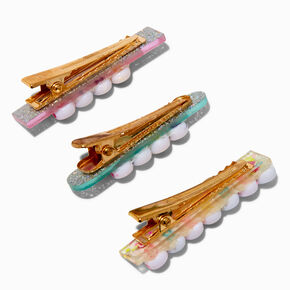 Claire&#39;s Club Pastel Affirmation Hair Clips - 3 Pack,