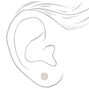 C LUXE by Claire&#39;s Sterling Silver Cubic Zirconia 3MM Square Halo Stud Earrings,