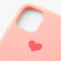 Pink Heart Phone Case - Fits iPhone 11,