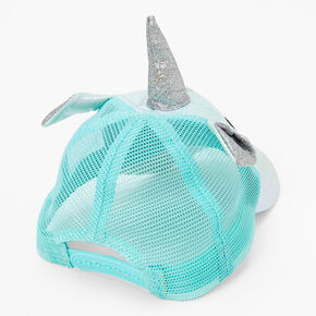 Claire&#39;s Club Mint Unicorn Glitter Baseball Hat,