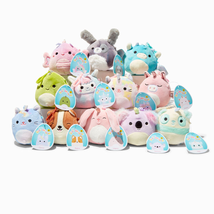 Squishmallows&trade; 3.5&quot; Assorted Plush Bag Clip - Styles Vary,