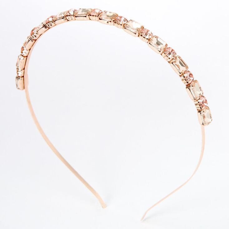 Rose Gold Chunky Rhinesone Headband,