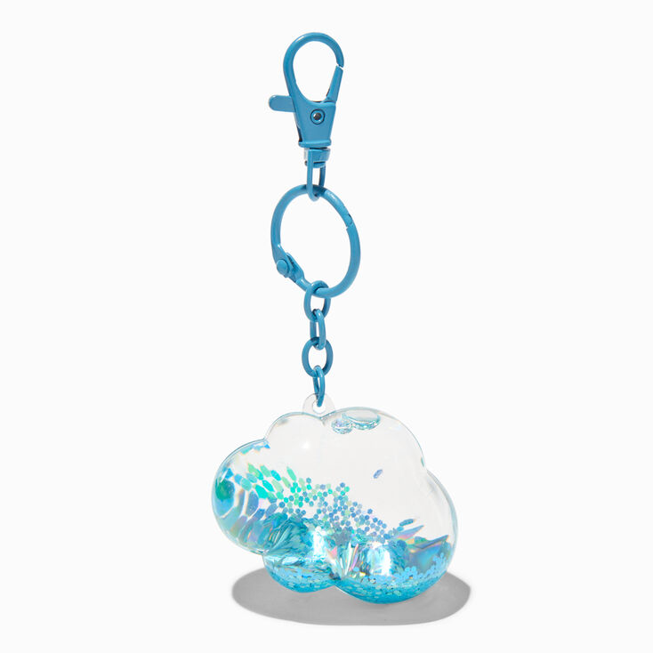 Cloud Water-Filled Keychain,