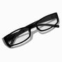 Black Rectangular Slim Clear Lens Frames,