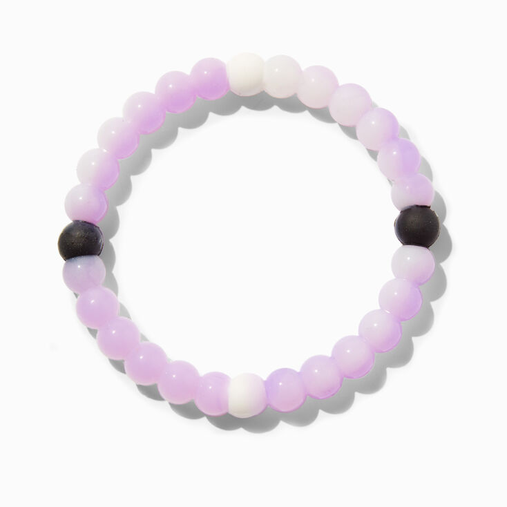 Glow in the Dark Purple Fortune Stretch Bracelet,