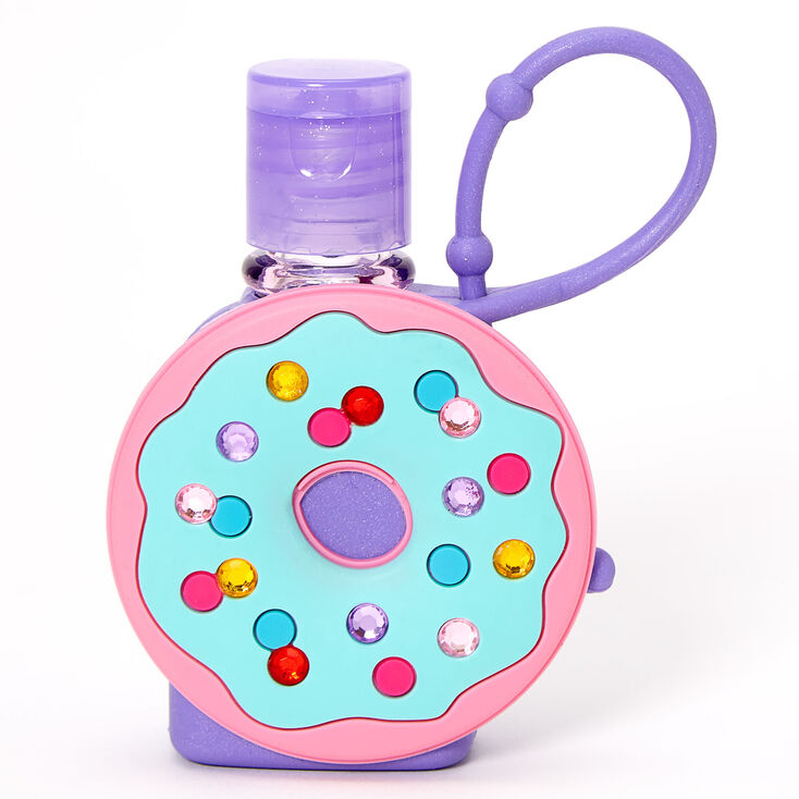 Bling Donut Hand Sanitizer with Loop,