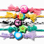 Peace &amp; Love Adjustable Woven Bracelet Set - 5 Pack,