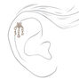 Silver 18G Crystal Star Dangle Cartilage Earring,