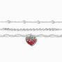 Silver-tone Fancy Chain Bracelet Set - 3 Pack,