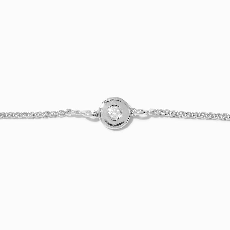 C LUXE by Claire&#39;s Sterling Silver 1/20 ct. tw. Round Lab Grown Diamond Bolo Bracelet,