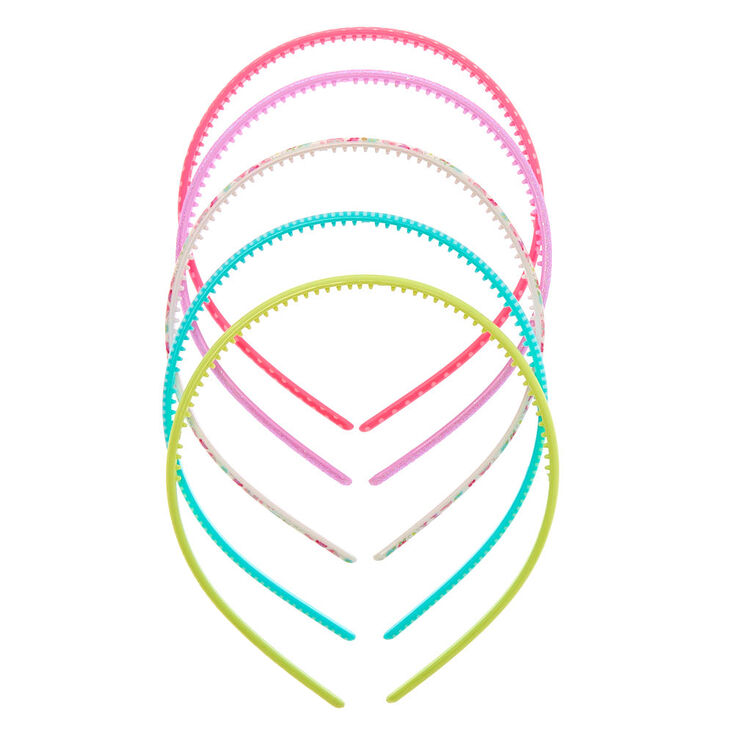 Claire&#39;s Club Pastel Pattern Headbands - 5 Pack,