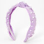 Lilac Pearl Knotted Headband,