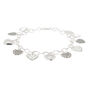 Silver Heart Charm Bracelet,