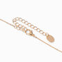 Gold Cursive Lowercase Embellished Initial Pendant Necklace - D,