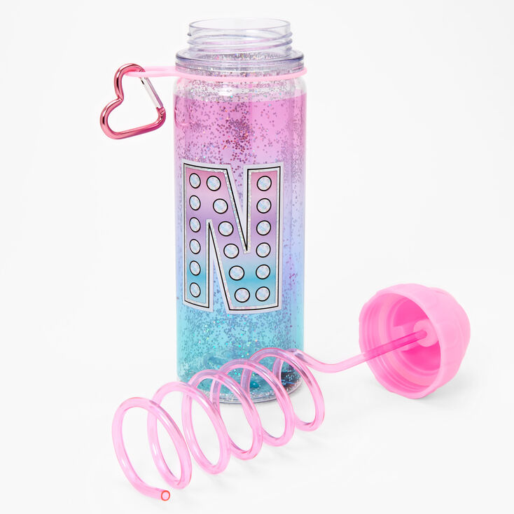 Initial Water Bottle - Pink, N,