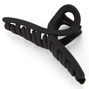 Black Large Loopy Thin Matte Hair Claw,