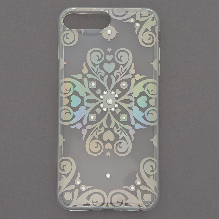 Holographic Filigree Phone Case - Clear,