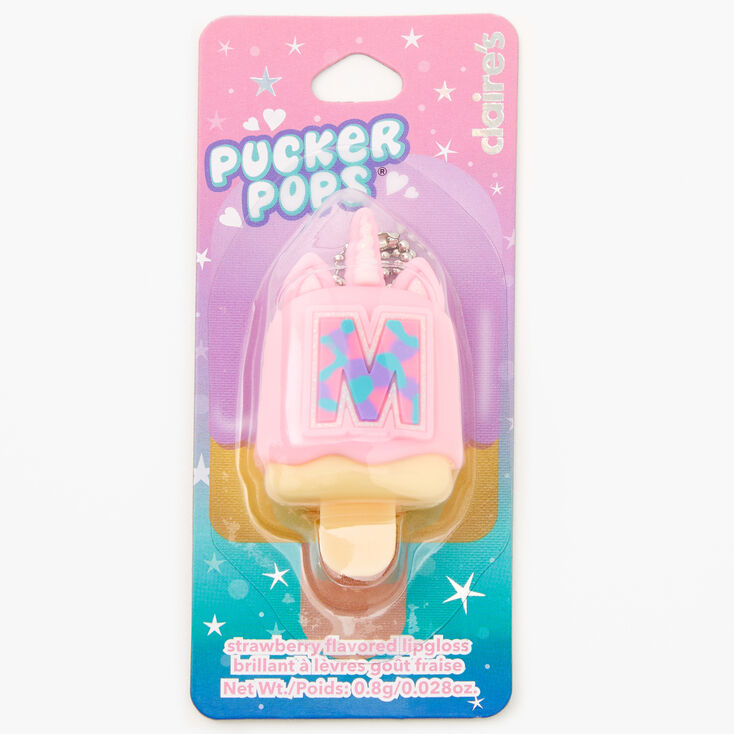 Pucker Pops&reg; Initial Lip Gloss - Pink, M,