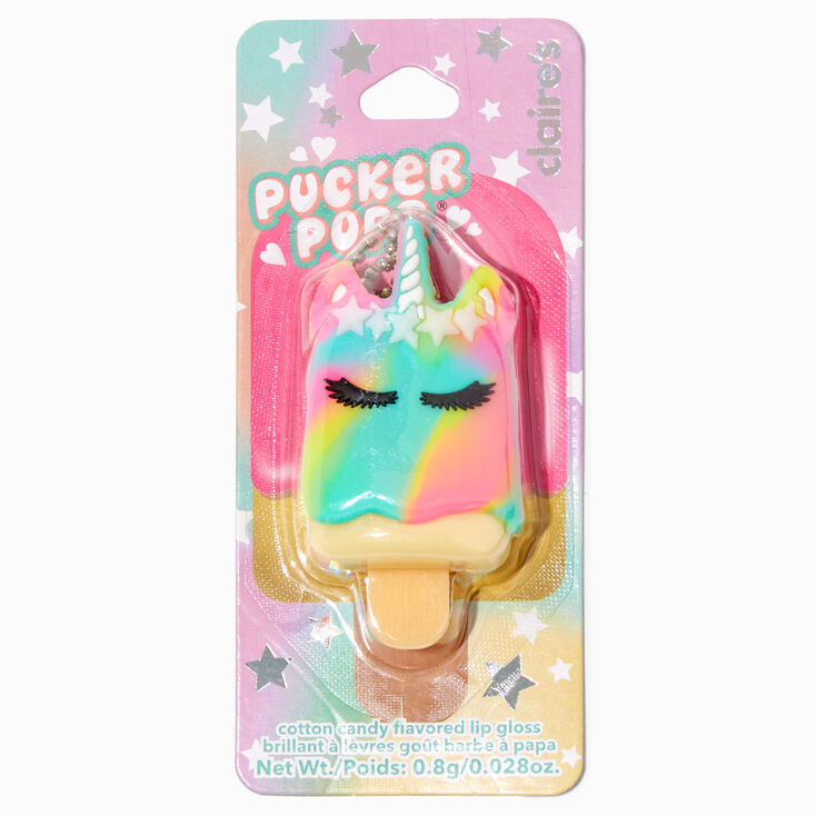 Pucker Pops&reg; Rainbow Unicorn Lip Gloss - Bubblegum,