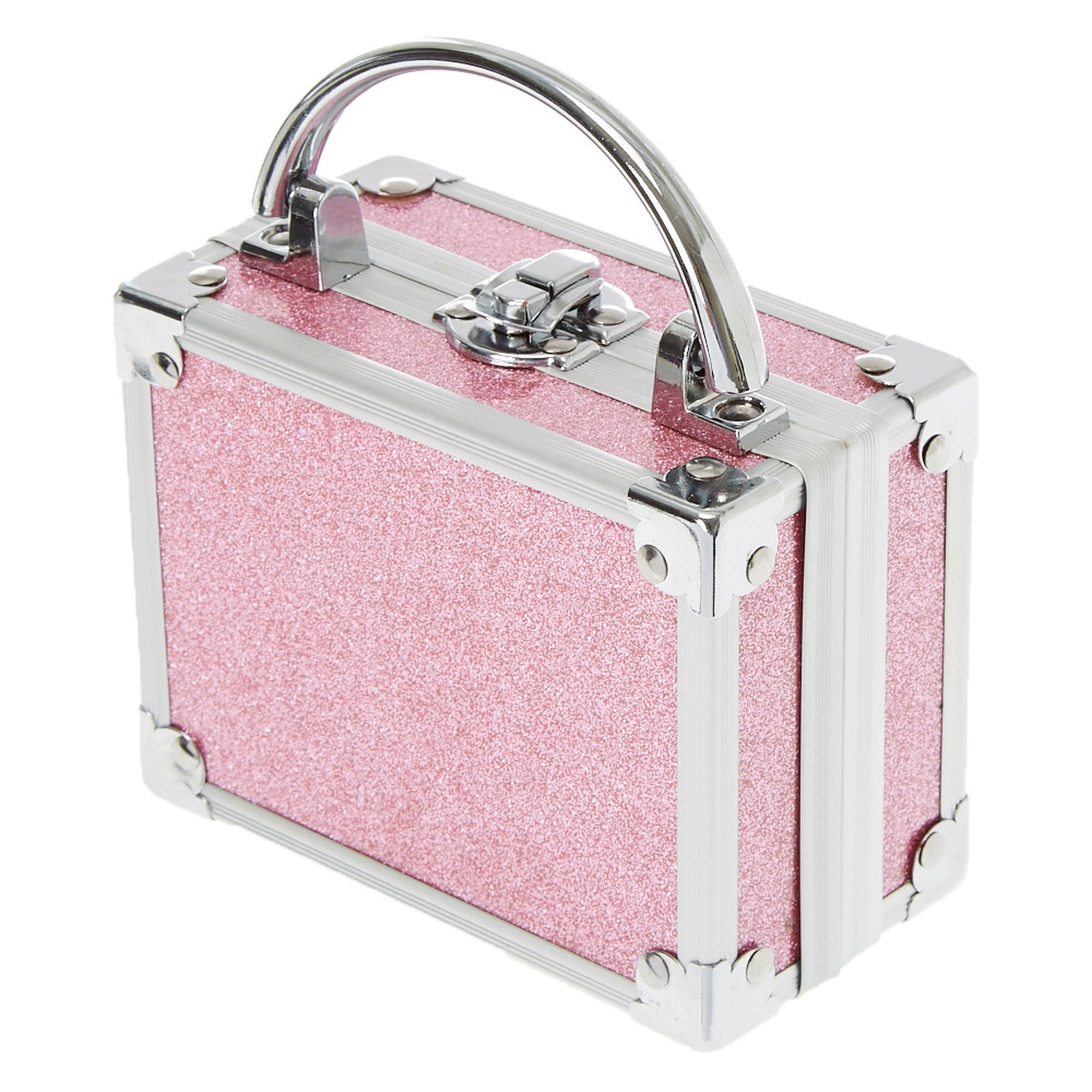 Claire's Club Pink Glitter Lock Box Makeup Set,