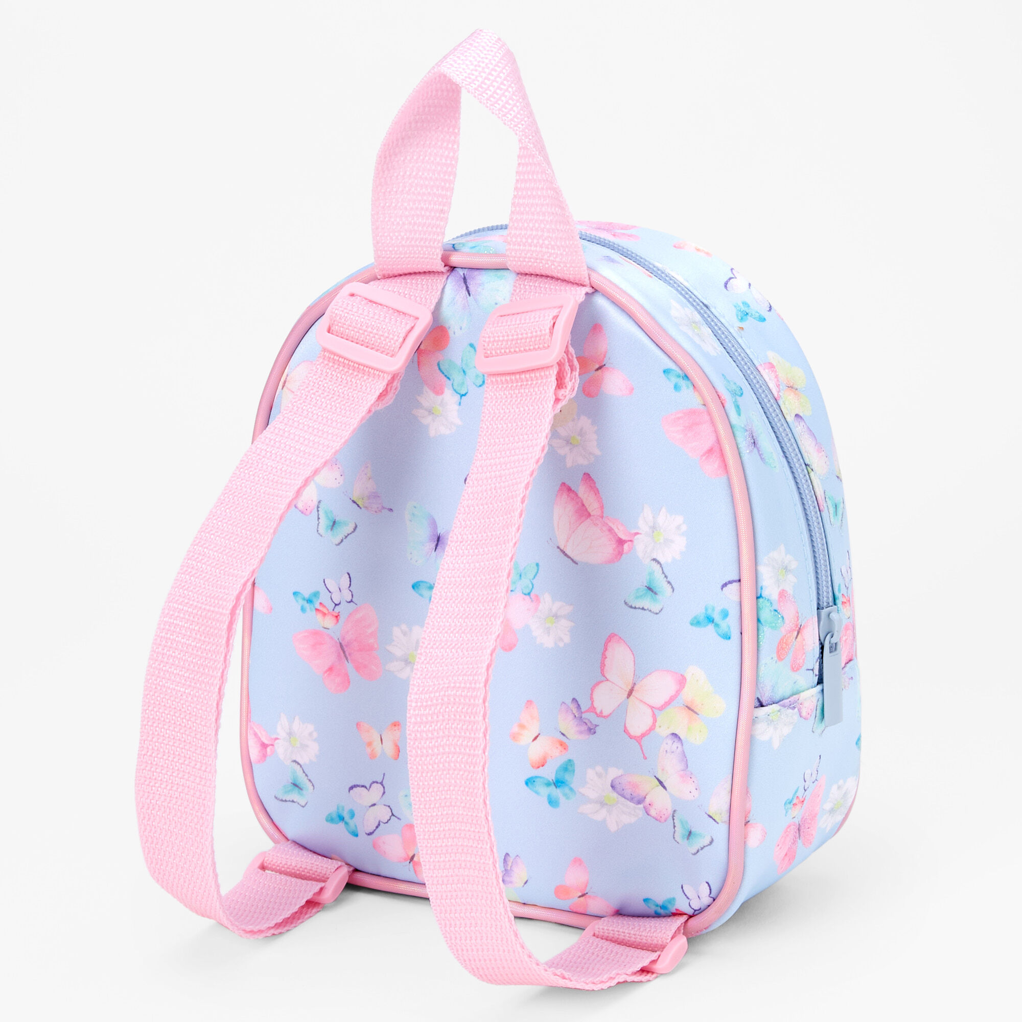 Claire's Club Blue Butterfly Mini Backpack,