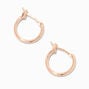 C LUXE by Claire&#39;s 18k Rose Gold Plated 14MM Hoop Earrings,