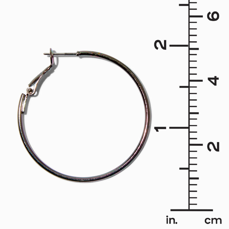 Mixed Metal 40MM Hoop Earrings - 3 Pack,