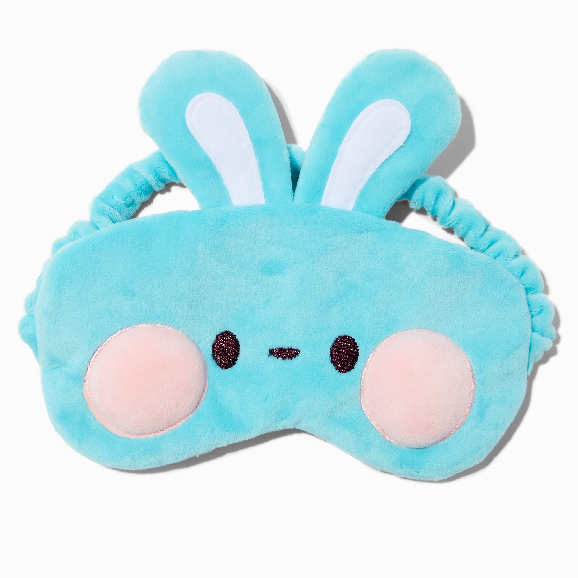 Aqua Bunny Plush Sleeping Mask,