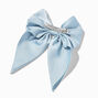 Light Blue Satin Hair Bow Clip,