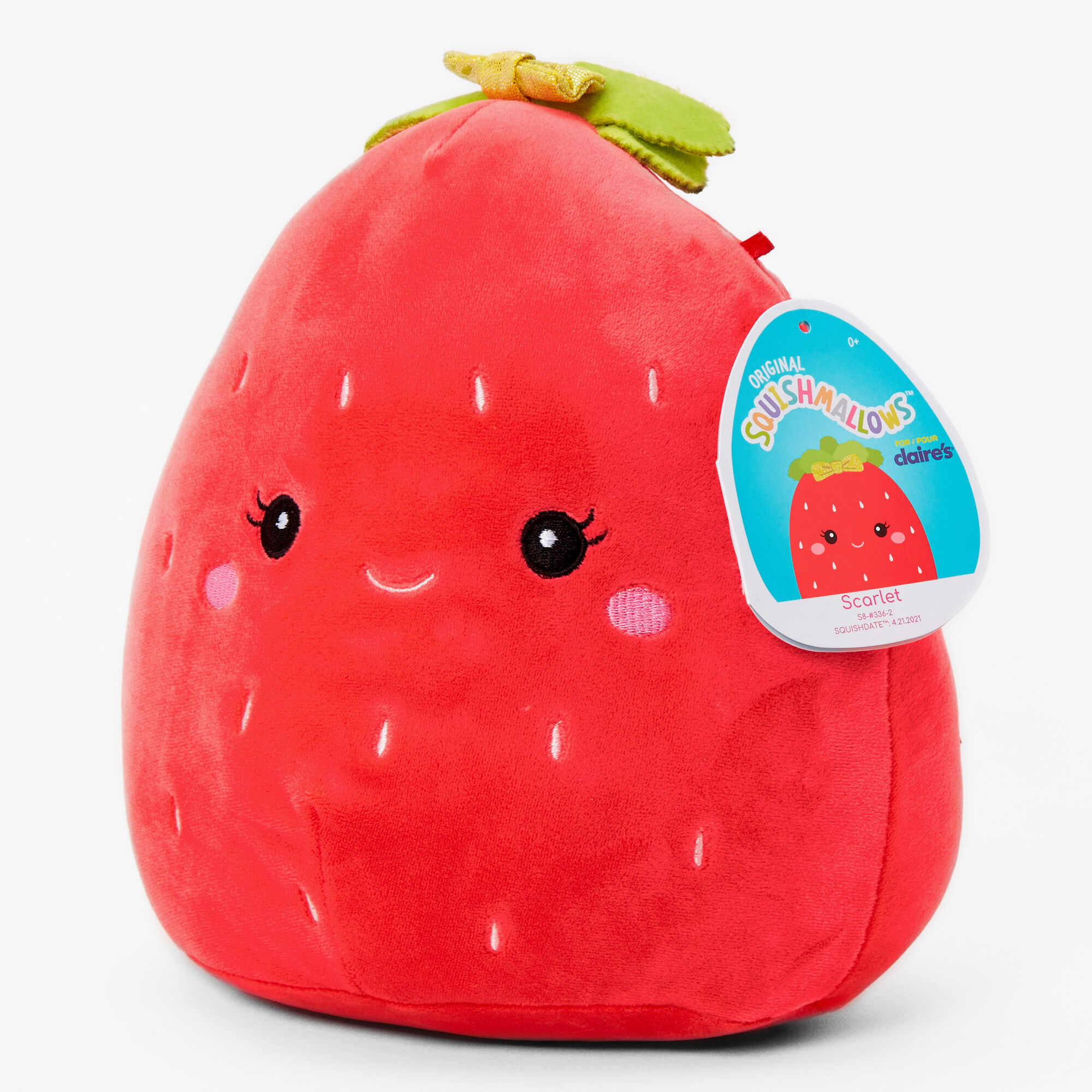 Squishmallows™ Claire's Exclusive 8" Scarlet The Strawberry Plush Toy,