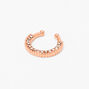 Rose Gold Crystal Faux Hoop Nose Ring,