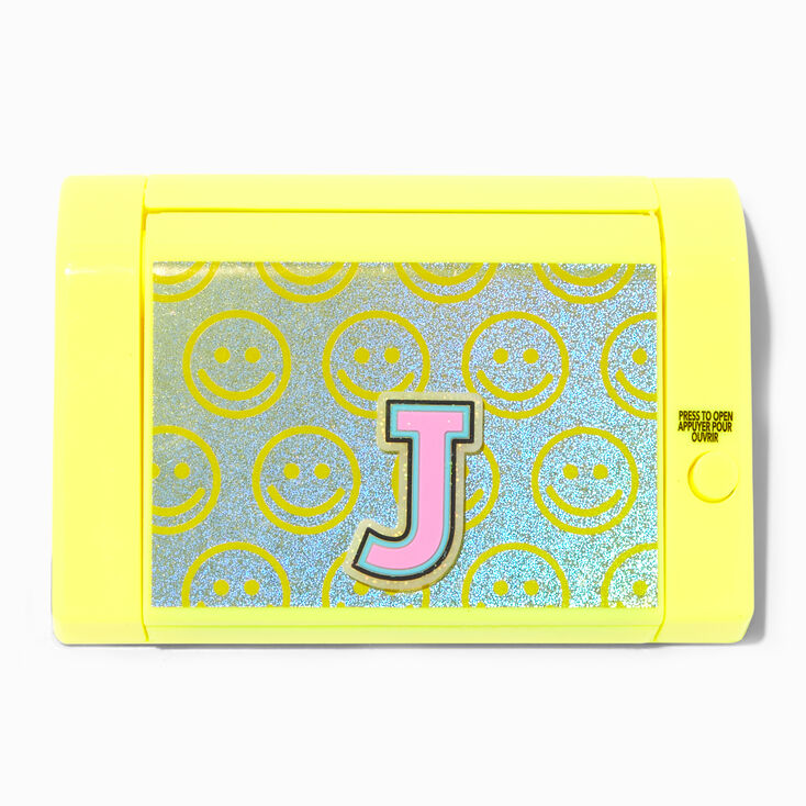 Varsity Initial Yellow Mechanical Lip Gloss Set - J,