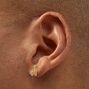 Sterling Silver Enamel Giraffe Stud Earrings,
