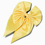Yellow Satin Hair Bow Clip,