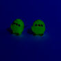 Glow in the Dark Yellow Chicks Stud Earrings,