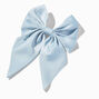 Light Blue Satin Hair Bow Clip,