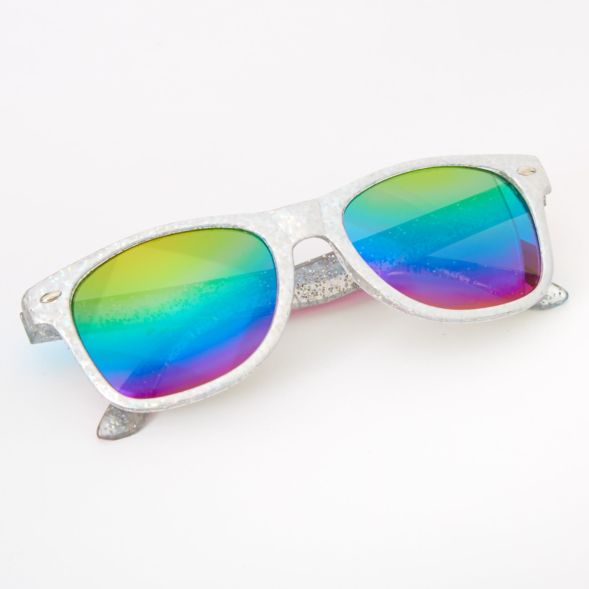 Claire's Club Holographic Retro Sunglasses,