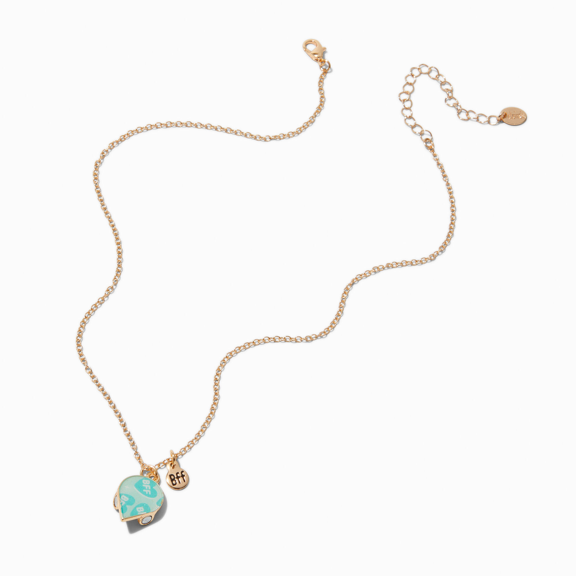 Best Friends Glitter Flower Pendant Necklaces - 5 Pack,