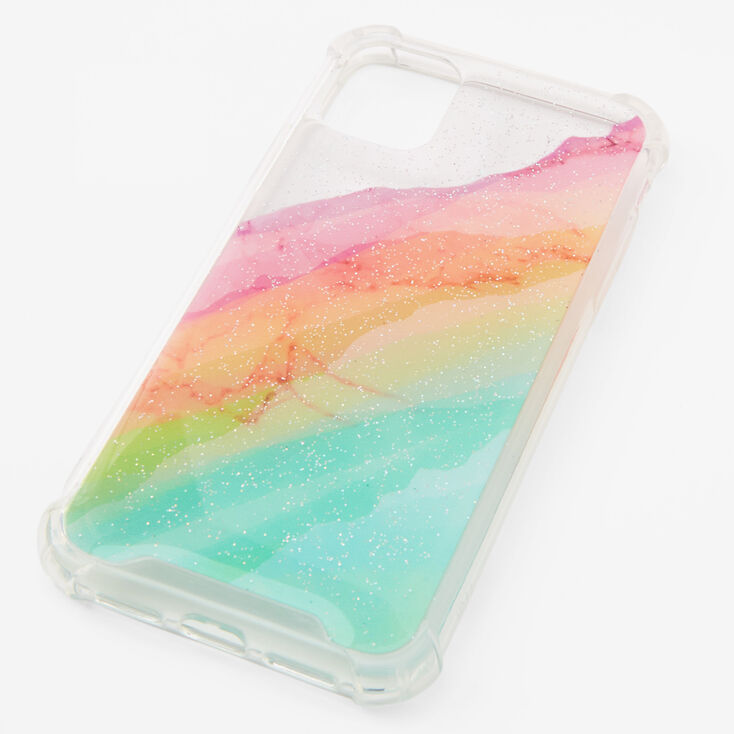 Pastel Rainbow Glitter Agate Phone Case - Fits iPhone&reg; 11,